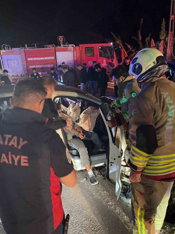 Samandağ’da trafik kazası : 6 yaralı