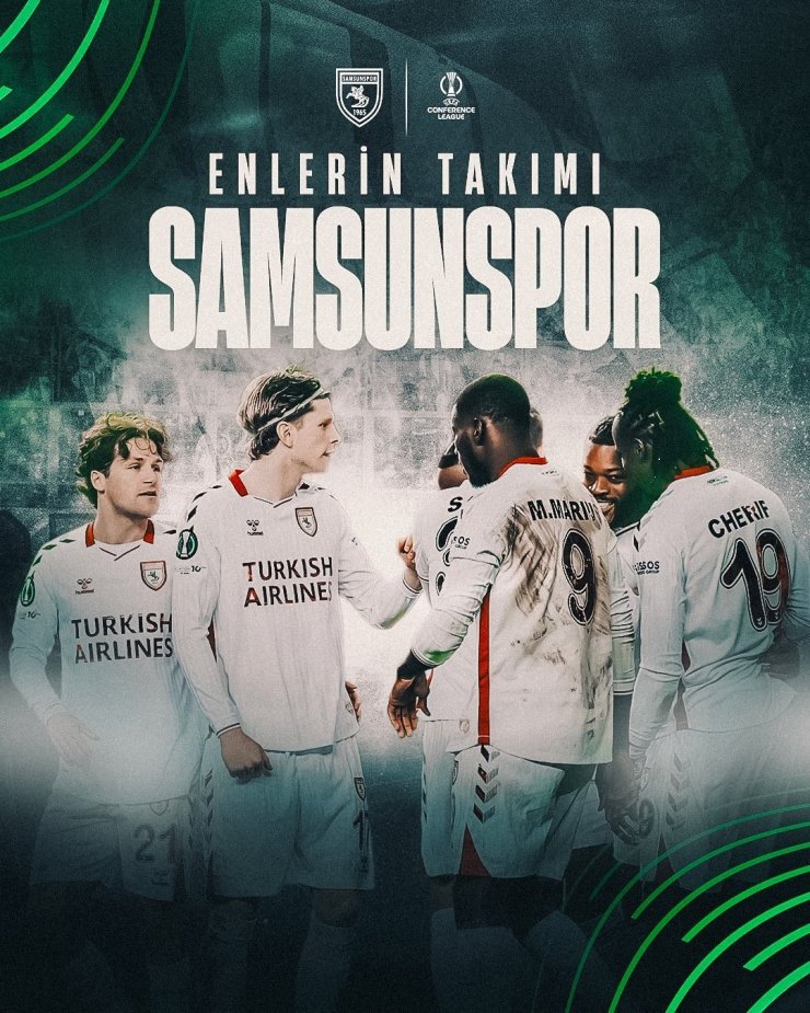 Samsunspor’dan UEFA Konferans Ligi’nde dikkat çeken istatistik