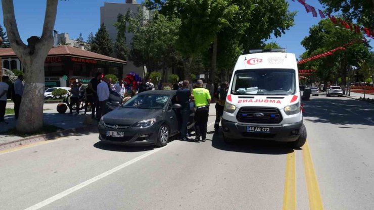 Otomobilin çarptığı yaya ağır yaralandı