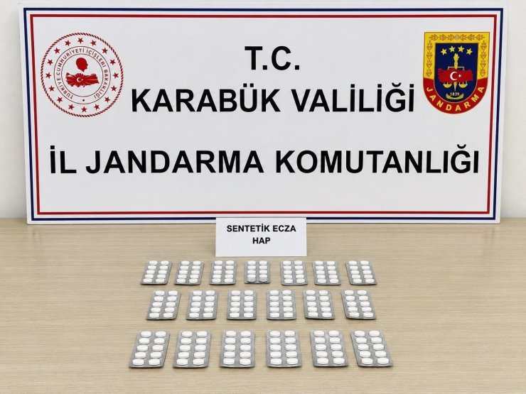 Karabük’te 331 sentetik hap ele geçirildi