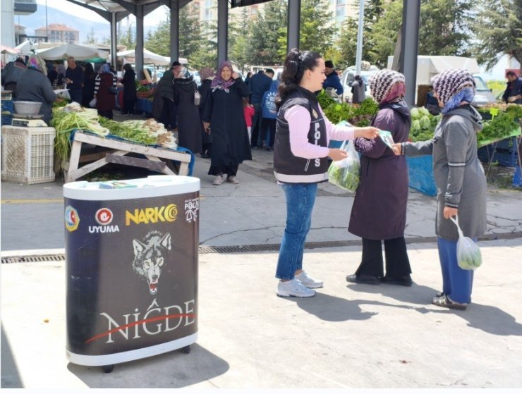 Niğde’de uyuşturucuyla mücadele kapsamında bin 406 vatandaşa bilgilendirme