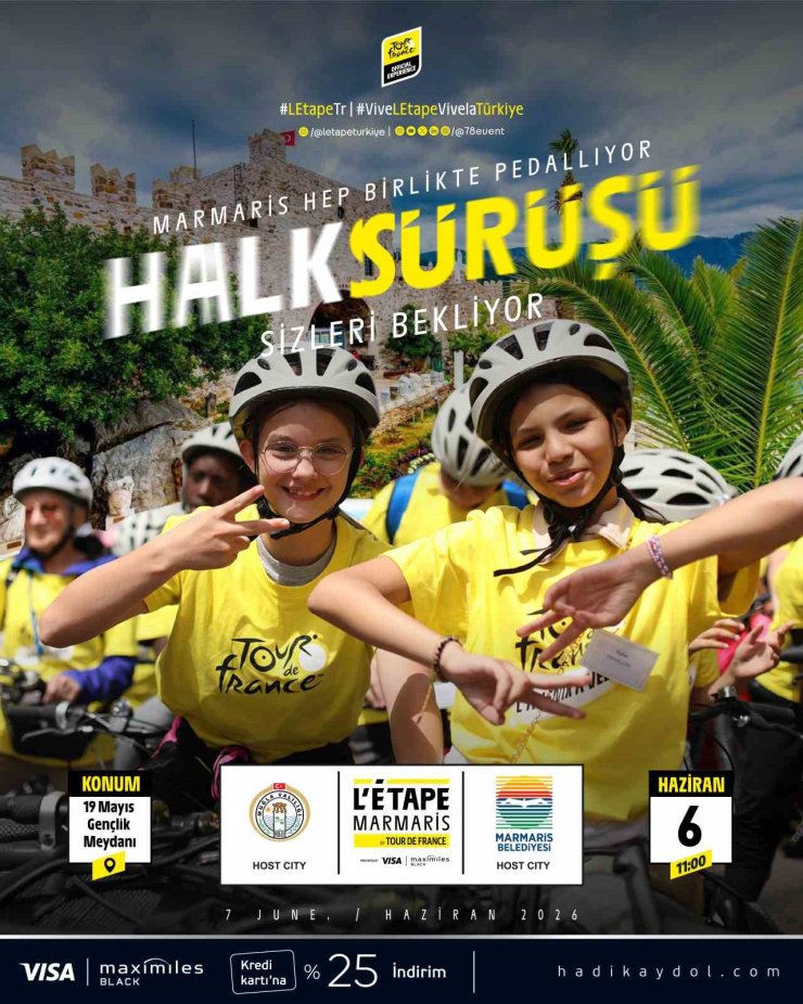 Halk sürüşüyle Marmaris’te bisiklet yarışı heyecanı yaşanacak