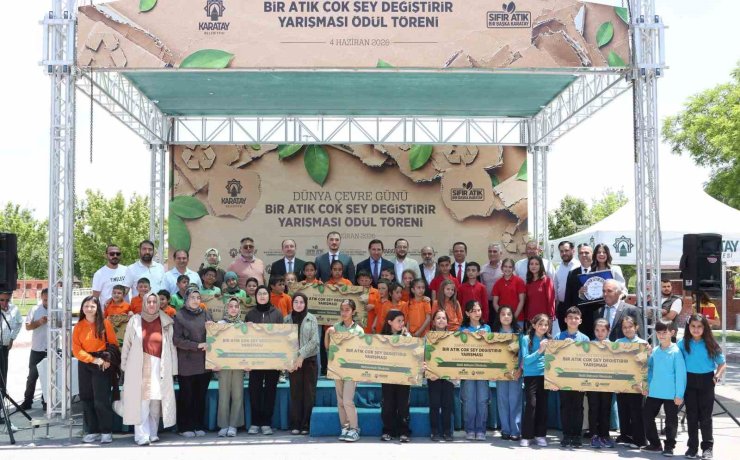 Karatay’da "Bir Atık Çok Şey Değiştirir" yarışmasında ödüller sahiplerini buldu