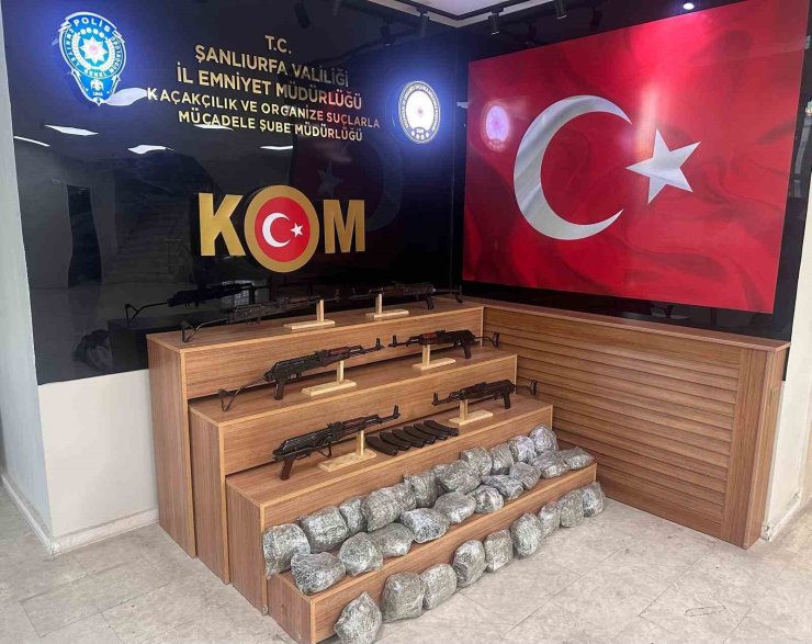 Şanlıurfa’da silah ve uyuşturucu operasyonu: 2 tutuklama