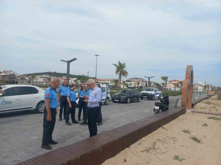Balıkesir Büyükşehir Belediyesi’nden Sarımsaklı Plajı’nda sıkı denetim