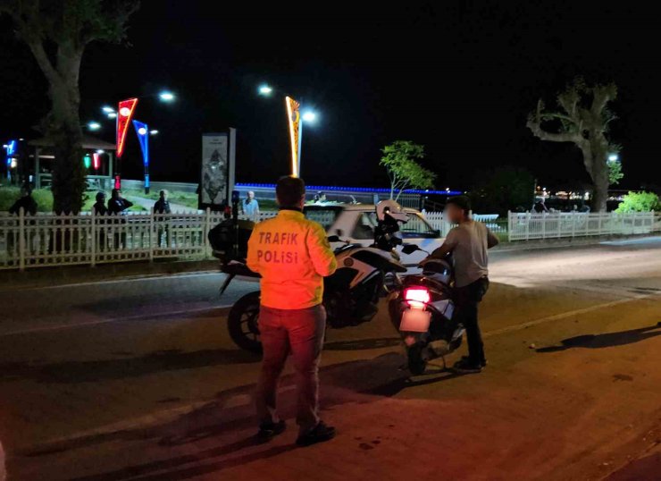 Gürültü kirliliğine sebep olan motosiklet sürücüsüne 35 bin lira ceza