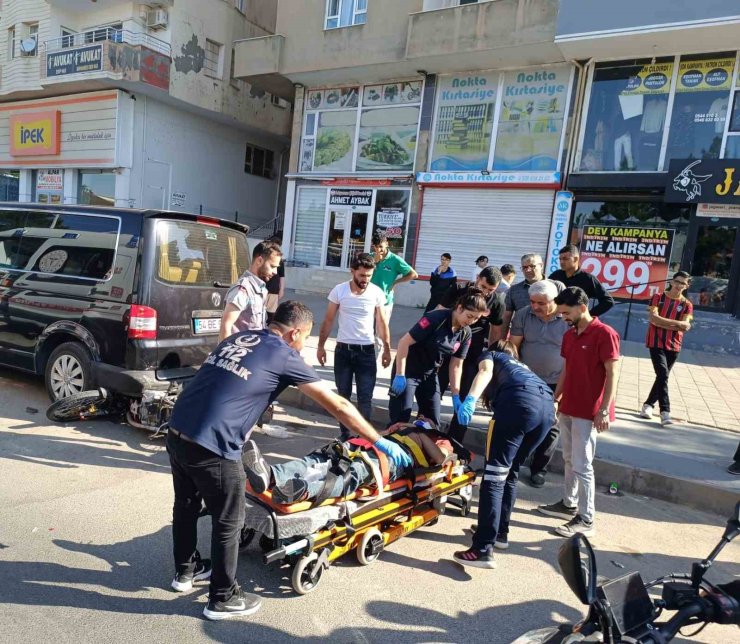 Mardin’de otomobil ile motosiklet çarpıştı: 1 yaralı