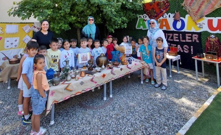 Köyceğizli minikler okulda mini müze kurdu
