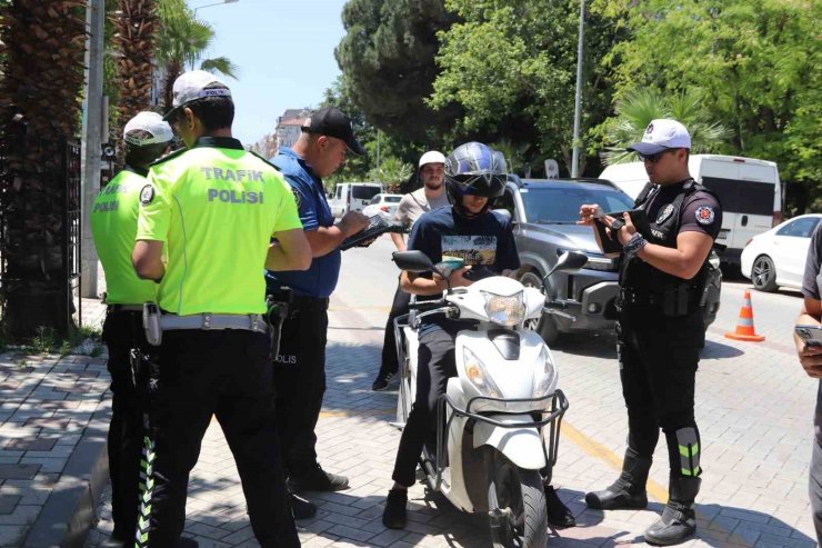 Turgutlu’da yaz aylarının gelmesiyle kask denetimleri artırıldı