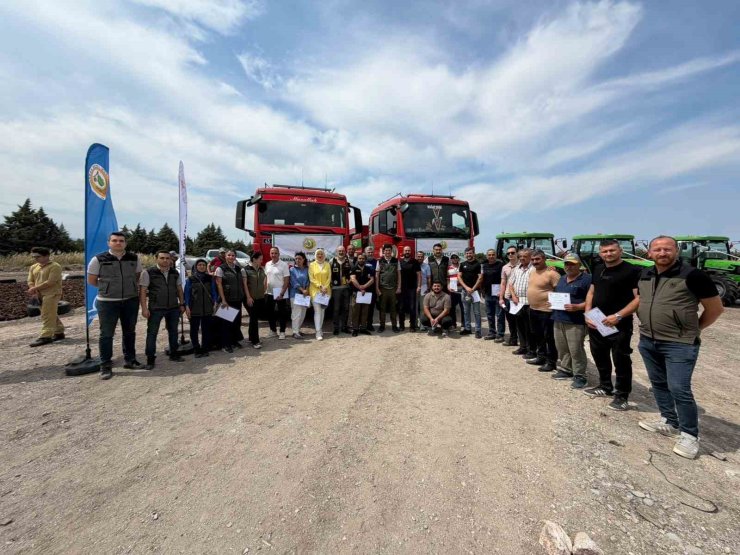 SODOS’un yangın kahramanları sertifikalarını aldı