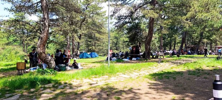 Bölgenin gözde tabiat parkı ziyaretçi akınına uğruyor
