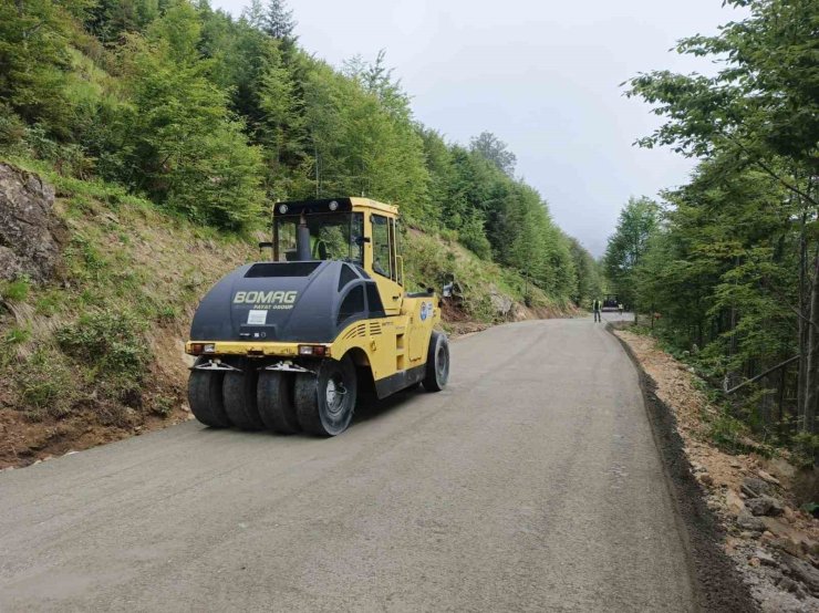 Trabzon’da yayla yollarında yoğun mesai