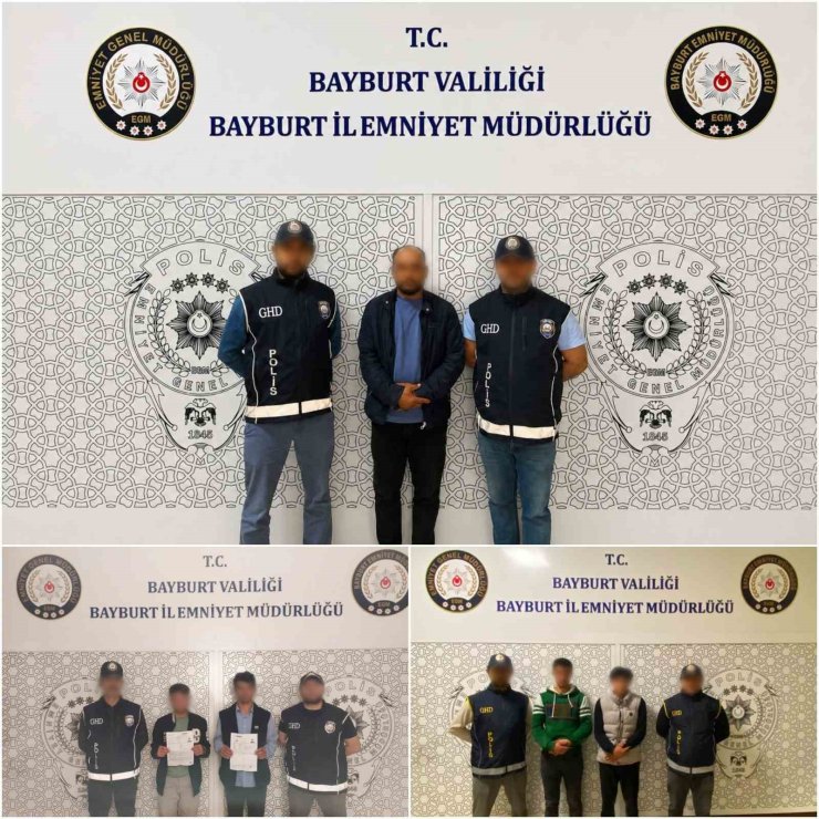 Bayburt’ta düzensiz göçle mücadele: 5 göçmen, 4 organizatör yakalandı
