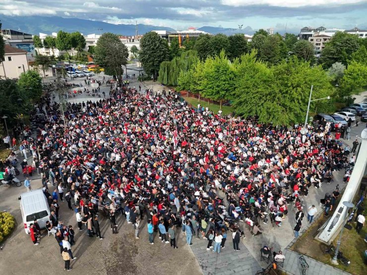 Düzce’de milli maç heyecanı