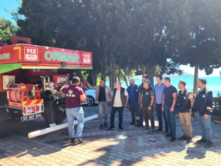 Sinop’ta orman yangınlarıyla mücadele için kurumlar el ele verdi