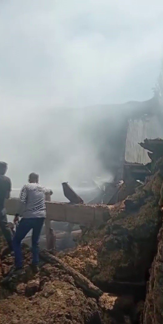 Sivas’ta mutfak tüpü patladı, çıkan yangında bir kişi dumandan etkilendi