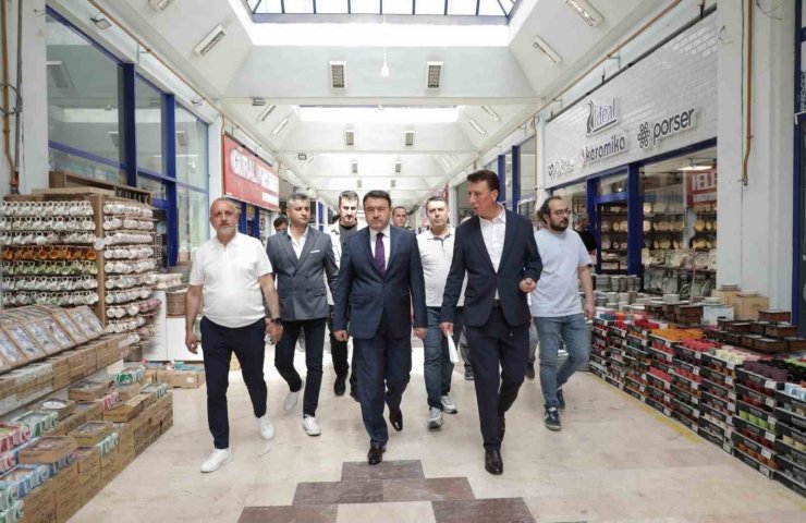Vali Musa Işın’dan Kervansaray Çiniciler Çarşısı’na ziyaret