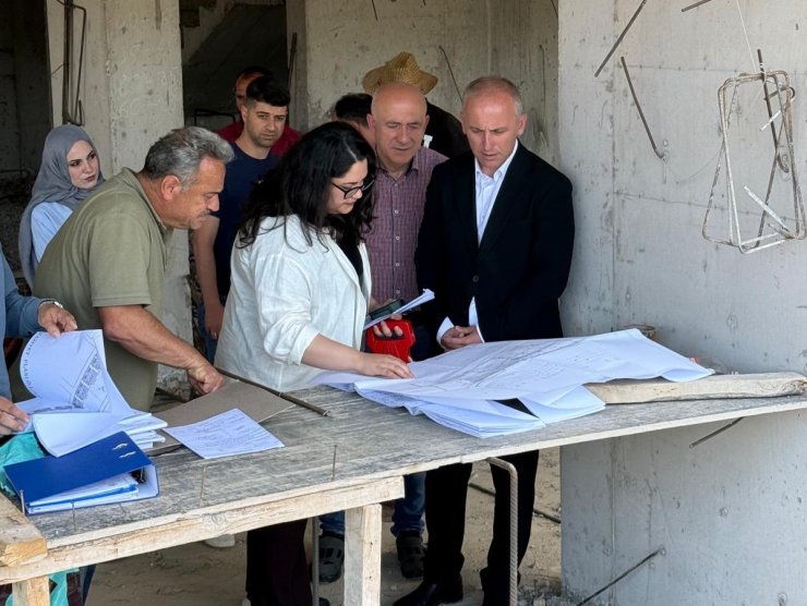 Bayburt’taki şantiyelerde yapı denetimi yapıldı