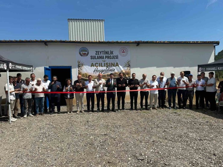 Bilecik’te 27 milyon liralık "Sulama Projesi" tamamlandı