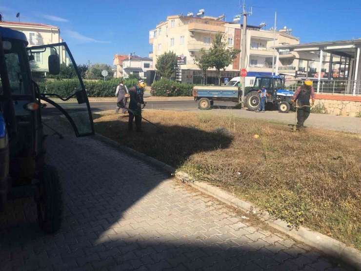Didim Belediyesi yeşil alanlarda bakım çalışmalarını sürdürüyor