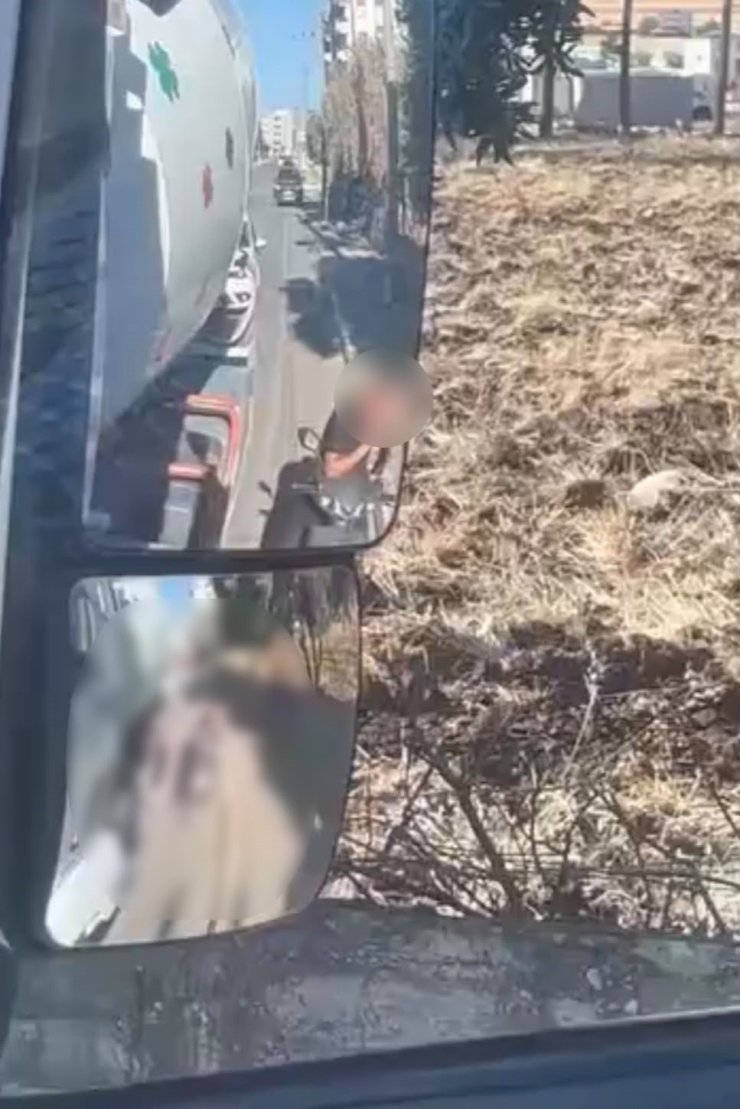 Madde kullanarak motosiklet sürdü