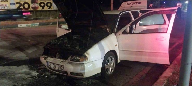 Kütahya’da araç yangını