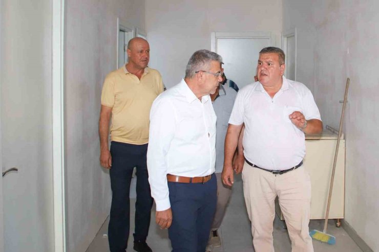 Ilıdağ Mahallesi’ndeki yeni sağlık ocağı hizmet binasında inceleme