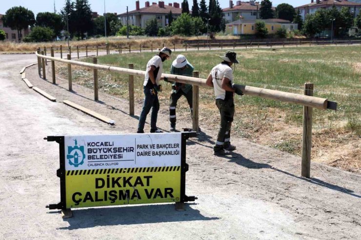 Kocaeli’de Gölcük Rahvan At Tesisi yarışlar öncesi bakıma alındı