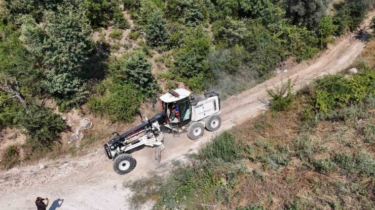 Bozdoğan Belediyesi’nden Örencik’te bahçe yolu çalışması
