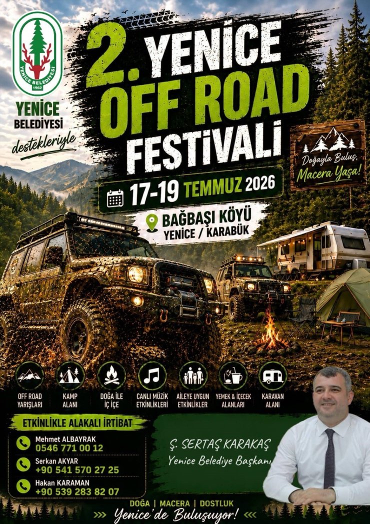 Yenice’de 2. Off-Road Festivali için geri sayım başladı
