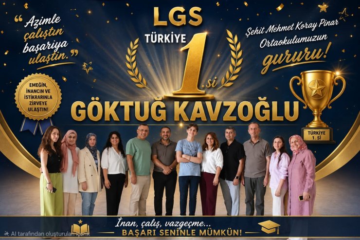 Bursa’da LGS gururu: 500 tam puan alan Göktuğ Kavzoğlu Türkiye birincisi oldu