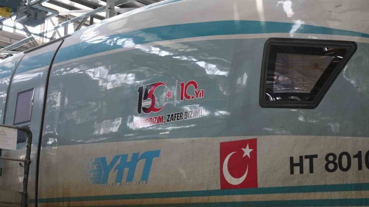 15 Temmuz’un 10’uncu yılında 10 YHT seti özel logoyla sefer yapacak