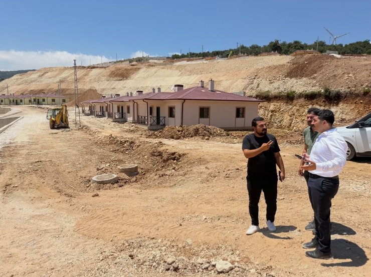 Şenköy’de afet konutları tamamlanma aşamasına geldi