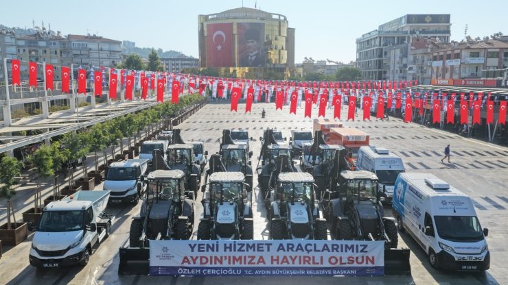 Aydın Büyükşehir Belediyesi filosuna 22 yeni araç takviyesi