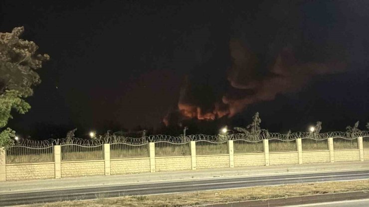 Eskişehir’de TEI fabrikasında korkutan yangın