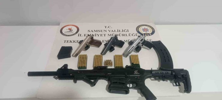 Samsun’da ruhsatsız silah operasyonu