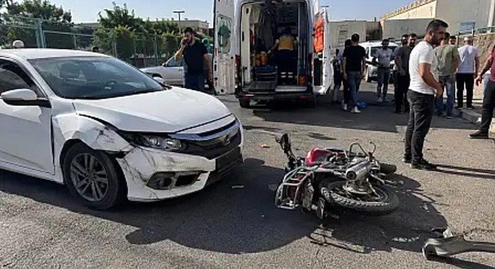Siirt’te otomobil ile motosiklet çarpıştı: 2 yaralı