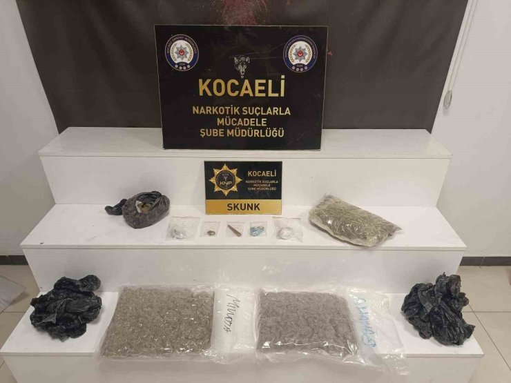 Kocaeli’de kilolarca skunk ele geçirildi