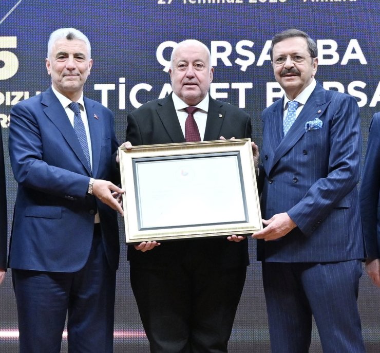 Çarşamba Ticaret Borsası ’5 yıldızlı borsa’ statüsünü korudu