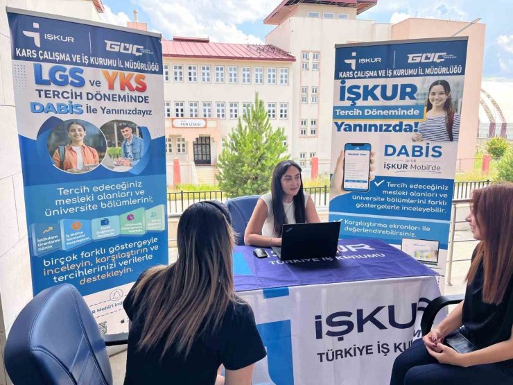 Kars’ta üniversite adaylarına dijital tercih rehberi: İŞKUR’dan DABİS desteği