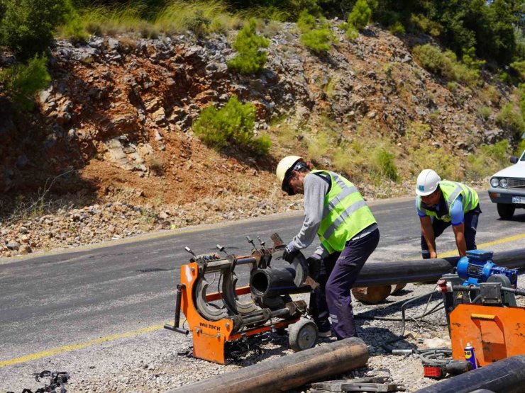 Fethiye Gökçeovacık su isale grup hattı yenileniyor