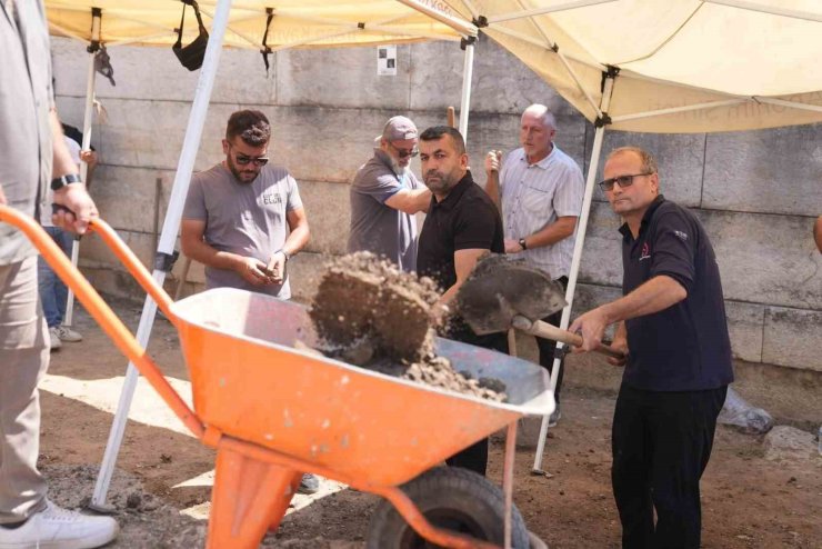 Konuralp Antik Kentte restorasyon öncesi son hazırlıklar