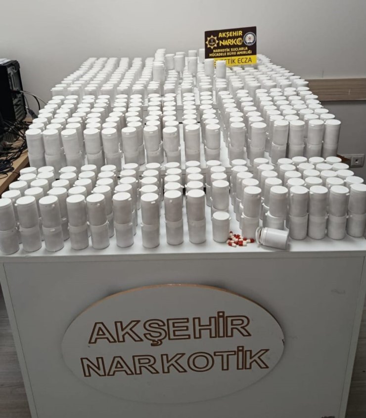 Akşehir’de uyuşturucu operasyonu: 38 bin hap ele geçirildi