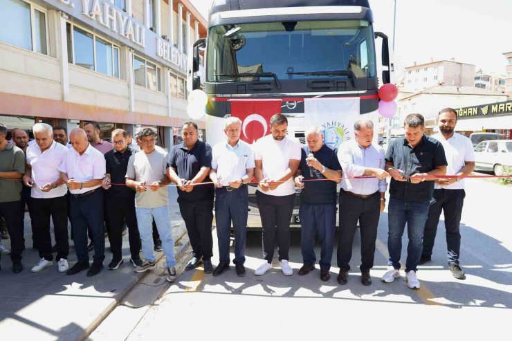 Yahyalı Belediyesi araç filosunu güçlendirdi: Çekici tır hizmete alındı