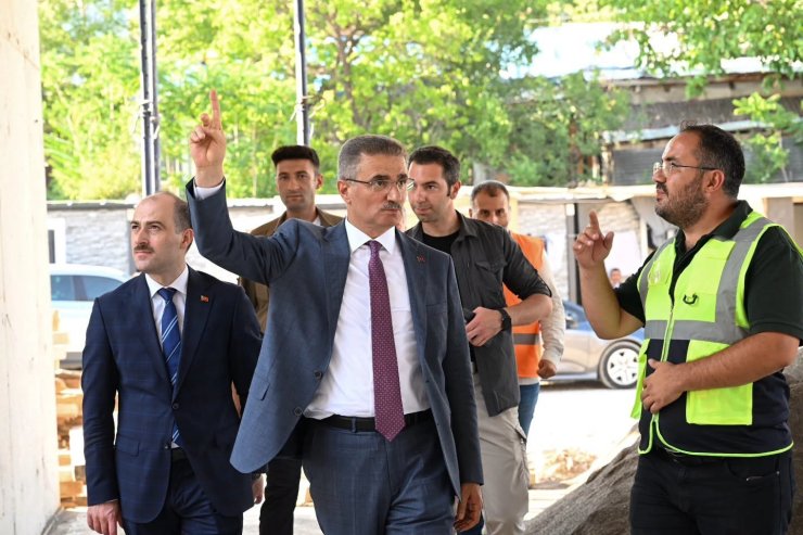 Vali Baruş, Oltu’daki yatırımları yerinde inceledi