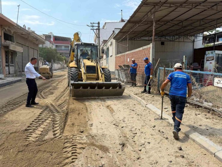 Yenipazar Belediyesi yol yenileme çalışmalarını sürdürüyor