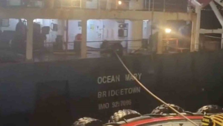 Çanakkale Boğazı’nda kuru yük gemisinde makine arızası