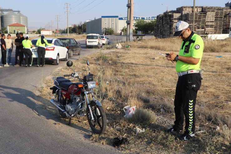 Karaman’da otomobille motosiklet çarpıştı: 1 yaralı
