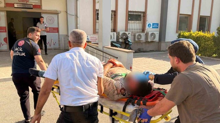 Otomobil ile motosiklet çarpıştı: 1 ağır yaralı