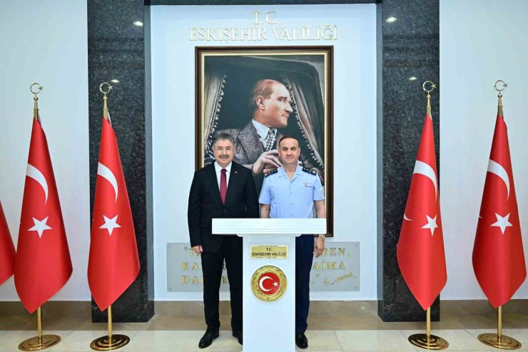Hava Kuvvetleri Komutanlığına atanan Orgeneral Dalkıran’dan Vali Yılmaz’a veda ziyareti